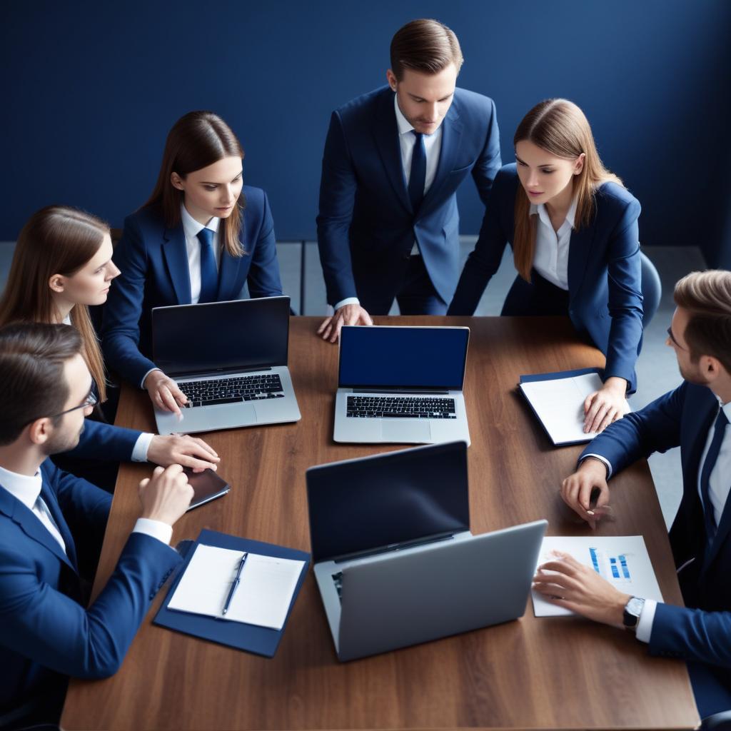 Reunião de equipe em ambiente corporativo